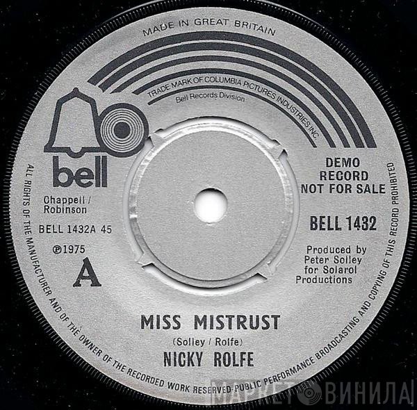 Nicky Rolfe - Miss Mistrust