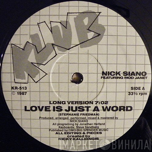 Nicky Siano - Love Is Just A Word