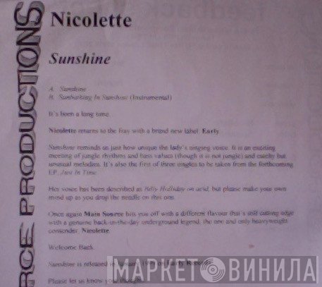 Nicolette - Sunshine