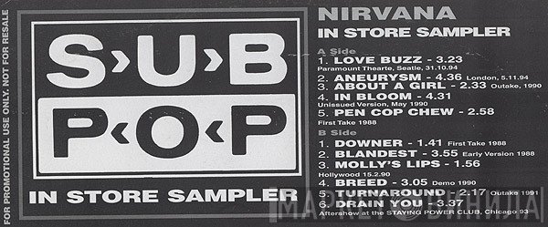Nirvana  - In Store Sampler