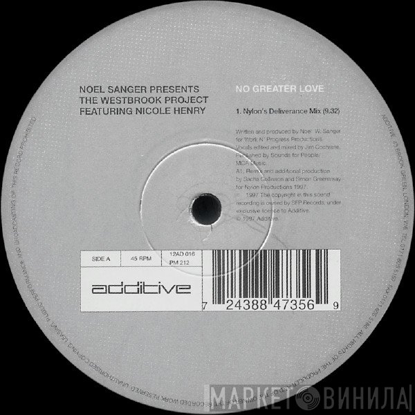 Noel W. Sanger, Nicole Henry, Westbrook Project - No Greater Love