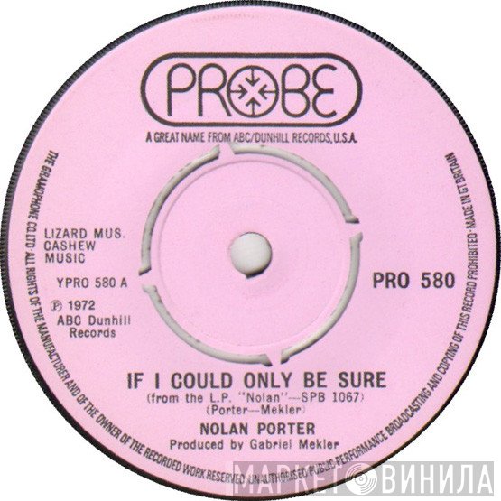 Nolan Porter - If I Could Only Be Sure / Work It Out In The Morning