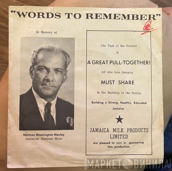 Norman Washington Manley - Words To Remember