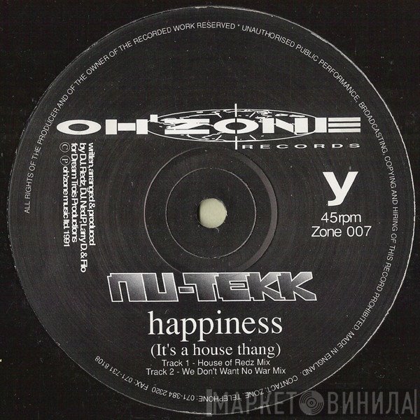 Nu-Tekk - Happiness (It's A House Thang)