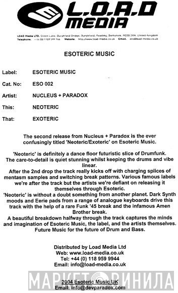 Nucleus & Paradox - Neoteric / Exoteric