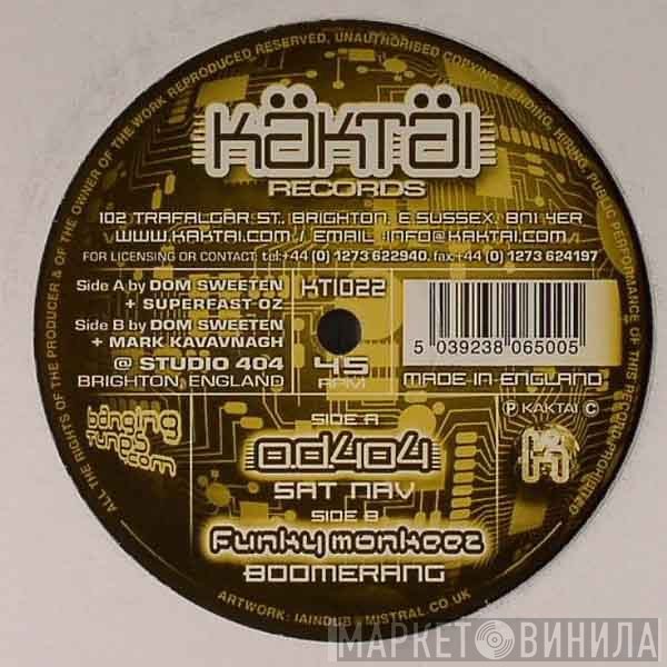 OD404 / Funky Monkeez  - Sat Nav / Boomerang