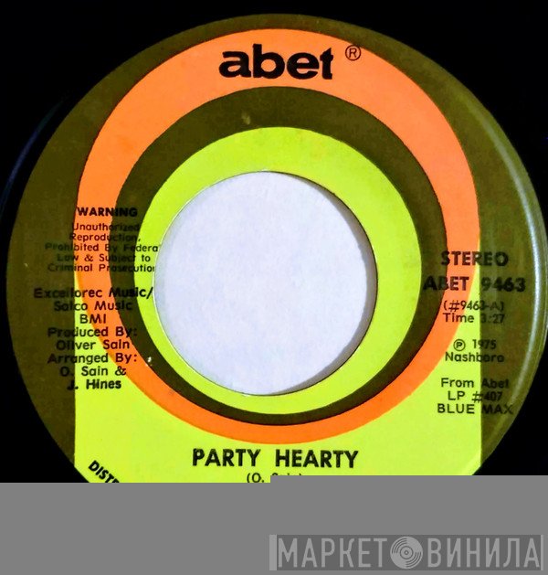 Oliver Sain - Party Hearty / She's A Disco Queen