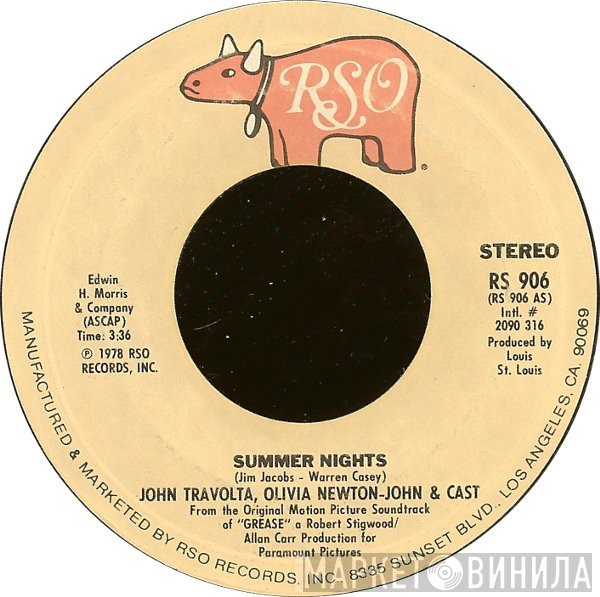Olivia Newton-John, John Travolta, Louis St. Louis, "Grease" Cast - Summer Nights / Rock 'N' Roll Party Queen