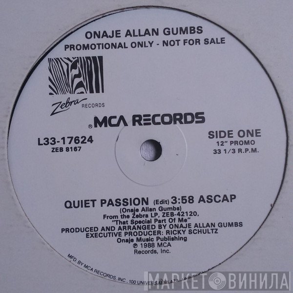 Onaje Allan Gumbs - Quiet Passion