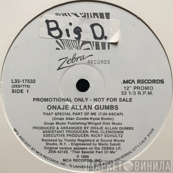 Onaje Allan Gumbs - Special Part Of Me