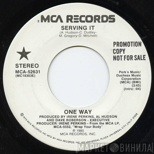One Way - Serving It
