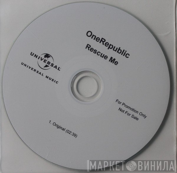 OneRepublic  - Rescue Me