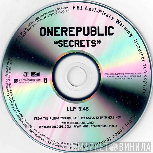 OneRepublic  - Secrets