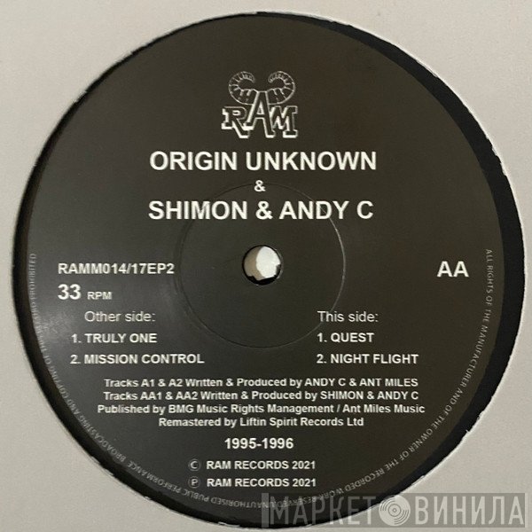 Origin Unknown & Shimon & Andy C  - Truly One / Quest