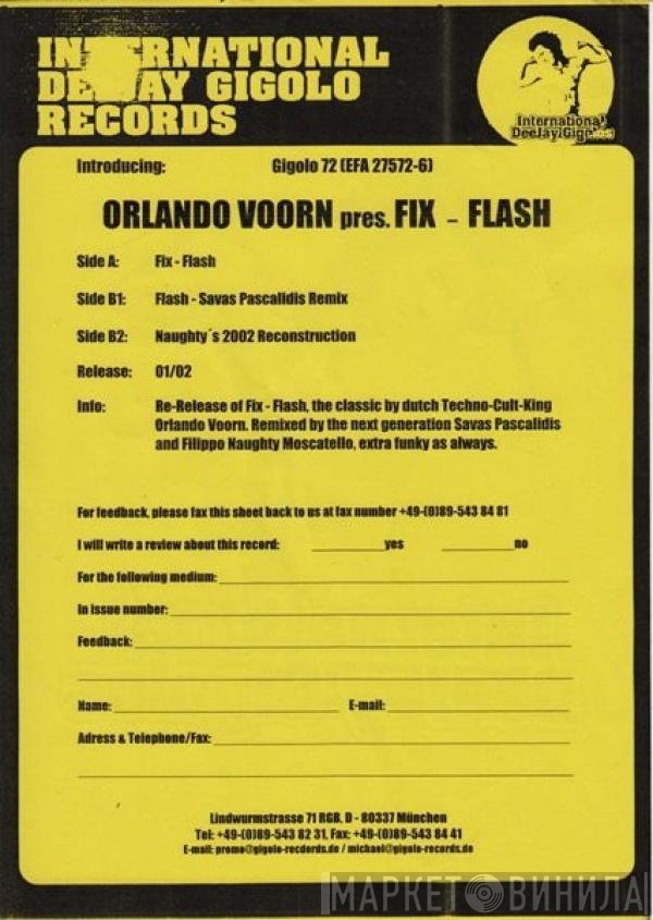 Orlando Voorn Presents Fix  - Flash