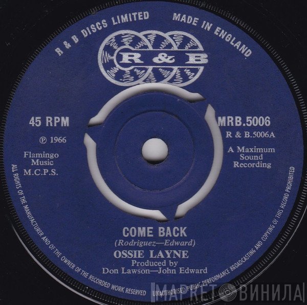 Ossie Layne - Come Back