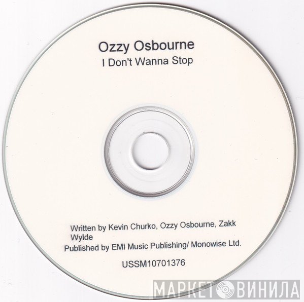 Ozzy Osbourne - I Don't Wanna Stop
