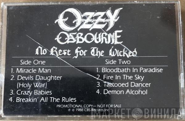 Ozzy Osbourne  - No Rest For The Wicked