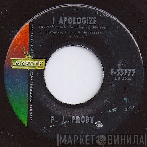 P.J. Proby  - I Apologize / Rocking Pneumonia