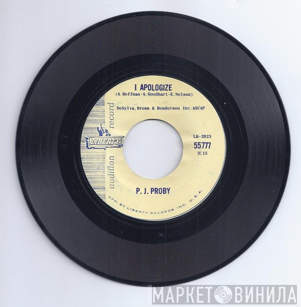 P.J. Proby  - I Apologize / Rocking Pneumonia