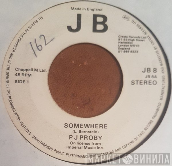 P.J. Proby - Somewhere
