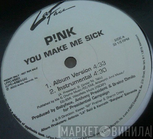 P!NK - You Make Me Sick