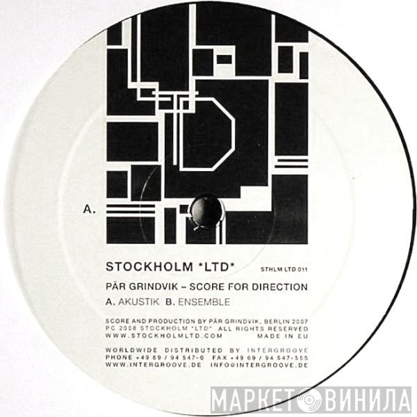 Pär Grindvik  - Score For Direction