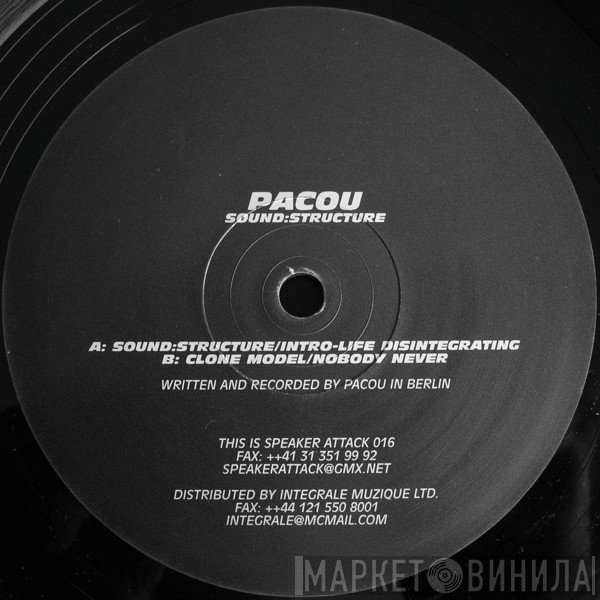 Pacou  - Sound:Structure