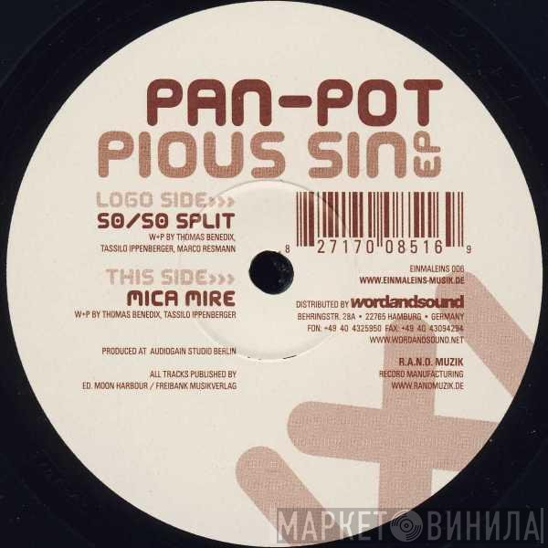 Pan-Pot - Pious Sin EP