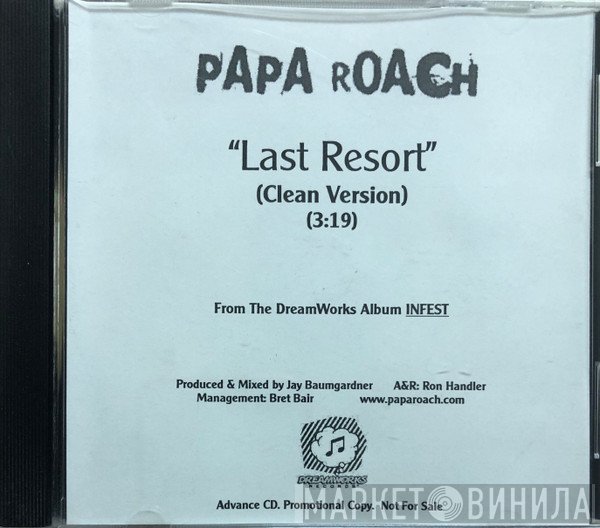 Papa Roach  - Last Resort (Clean Version)