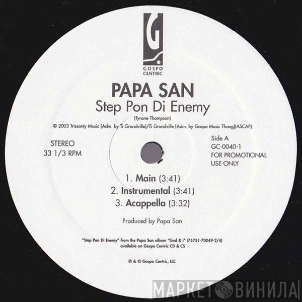 Papa San - Step Pon Di Enemy / Right Track