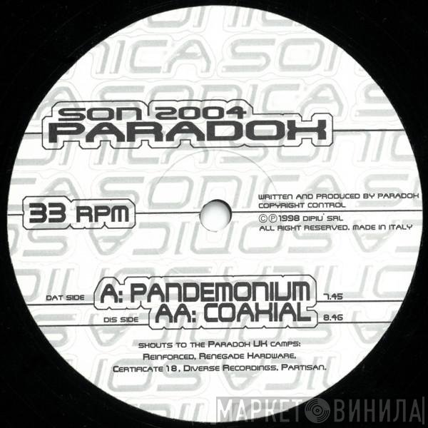 Paradox  - Pandemonium / Coaxial