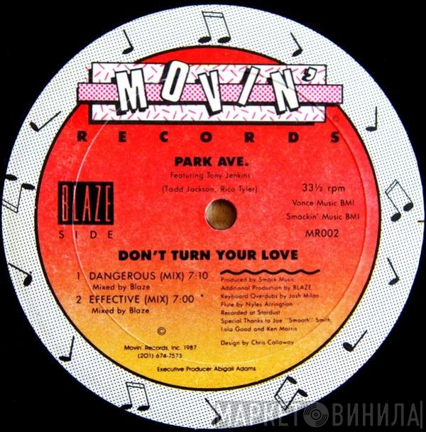 Park Avenue, Tony Jenkins - Don't Turn Your Love