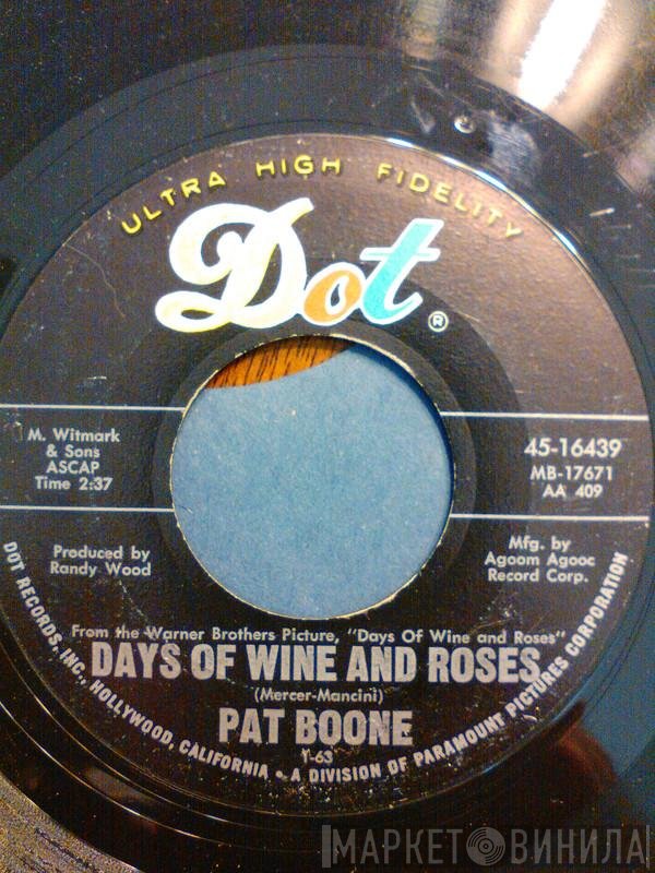 Pat Boone  - Days Of Wine And Roses / Meditation