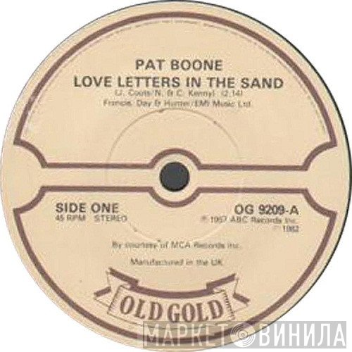 Pat Boone  - Love Letters In The Sand