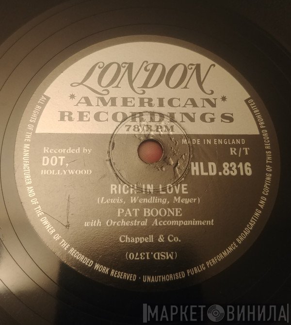 Pat Boone - Rich In Love / Two Hearts, Two Kisses