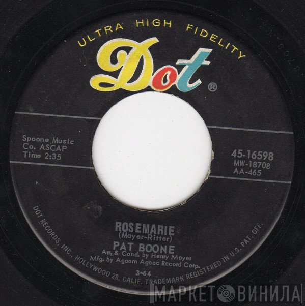 Pat Boone  - Rosemarie