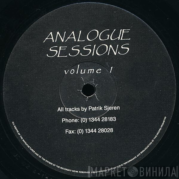 Patrick Sjeren  - Analogue Sessions Volume 1