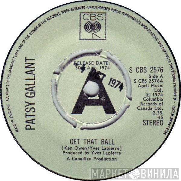 Patsy Gallant  - Get That Ball