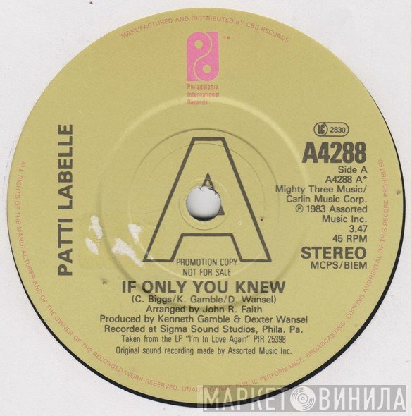 Patti LaBelle - If Only You Knew
