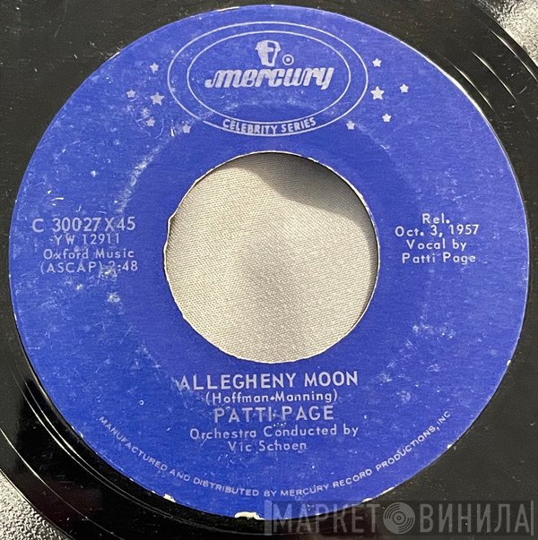 Patti Page  - Allegheny Moon / Once In Awhile