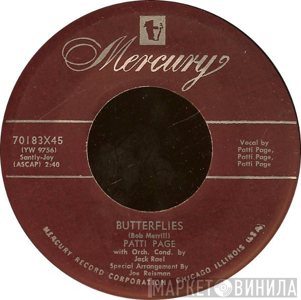 Patti Page  - Butterflies