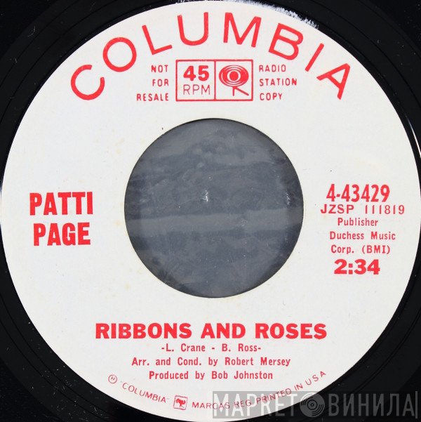 Patti Page  - Ribbons And Roses