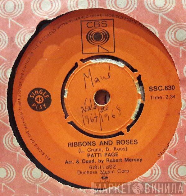 Patti Page  - Ribbons And Roses