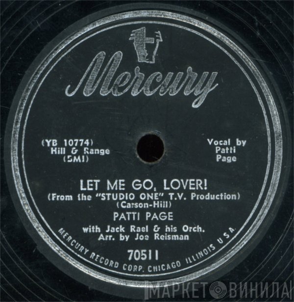 Patti Page With Jack Rael And His Orchestra  - Let Me Go, Lover! / Hocus Pocus