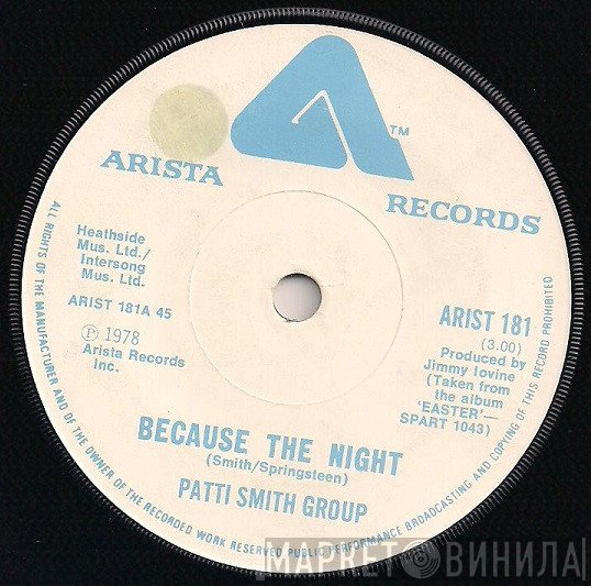 Patti Smith Group - Because The Night