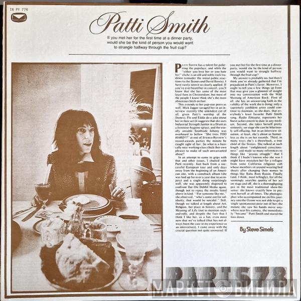 Patti Smith  - Paris 78