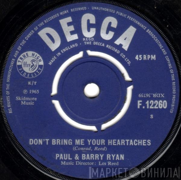 Paul &amp; Barry Ryan - Don't Bring Me Your Heartaches