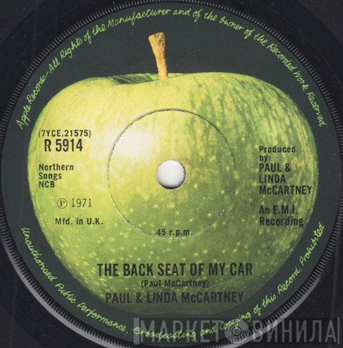 Paul & Linda McCartney - The Back Seat Of My Car