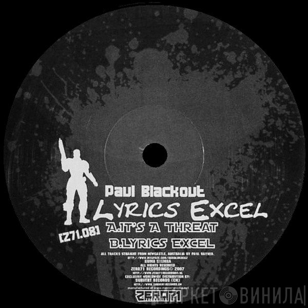 Paul Blackout  - Lyrics Excel